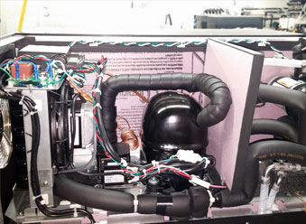 prototype of a liquid dispensing machine engineered by Tandem Technologies, LLC